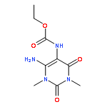 Carbamic acid,N-(6-amino-1,2,3,4-tetrahydro-1,3-dimethyl-2,4-dioxo-5-pyrimidinyl)-, ethylester