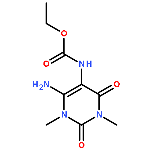 Carbamic acid,N-(6-amino-1,2,3,4-tetrahydro-1,3-dimethyl-2,4-dioxo-5-pyrimidinyl)-, ethylester