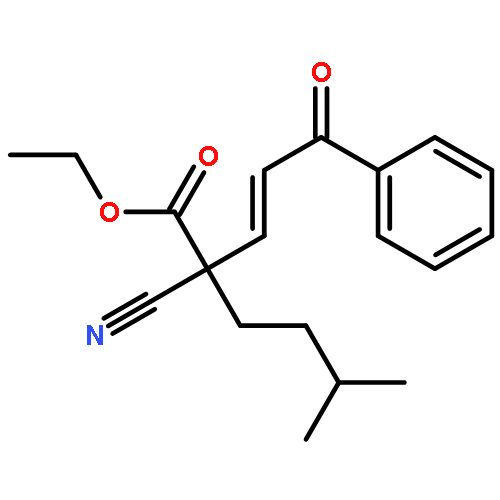 Hexanoic acid, 2-cyano-5-methyl-2-[(1Z)-3-oxo-3-phenyl-1-propenyl]-,ethyl ester