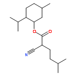 Hexanoic acid, 2-cyano-5-methyl-,(1R,2S,5R)-5-methyl-2-(1-methylethyl)cyclohexyl ester