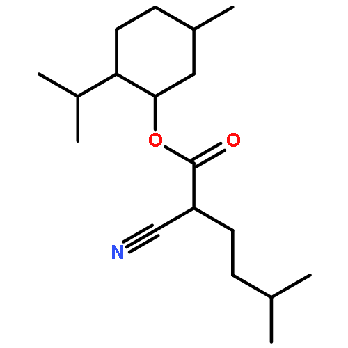 Hexanoic acid, 2-cyano-5-methyl-,(1R,2S,5R)-5-methyl-2-(1-methylethyl)cyclohexyl ester