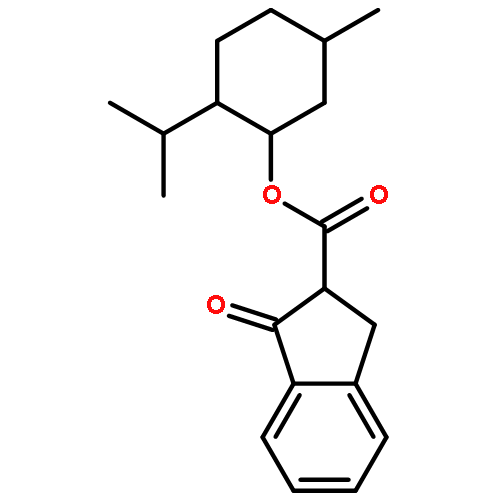 1H-Indene-2-carboxylic acid, 2,3-dihydro-1-oxo-,(1R,2S,5R)-5-methyl-2-(1-methylethyl)cyclohexyl ester