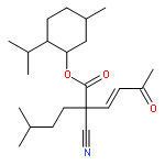 3-Hexenoic acid, 2-cyano-2-(3-methylbutyl)-5-oxo-,(1R,2S,5R)-5-methyl-2-(1-methylethyl)cyclohexyl ester, (3Z)-