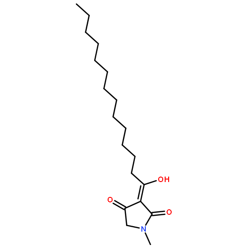 2,4-Pyrrolidinedione, 3-(1-hydroxytetradecylidene)-1-methyl-, (3Z)-