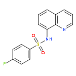 BENZENESULFONAMIDE, 4-FLUORO-N-8-QUINOLINYL-