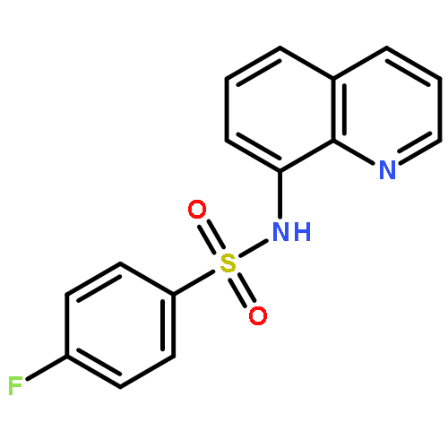 BENZENESULFONAMIDE, 4-FLUORO-N-8-QUINOLINYL-