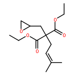 Propanedioic acid, (3-methyl-2-butenyl)(oxiranylmethyl)-, diethyl ester