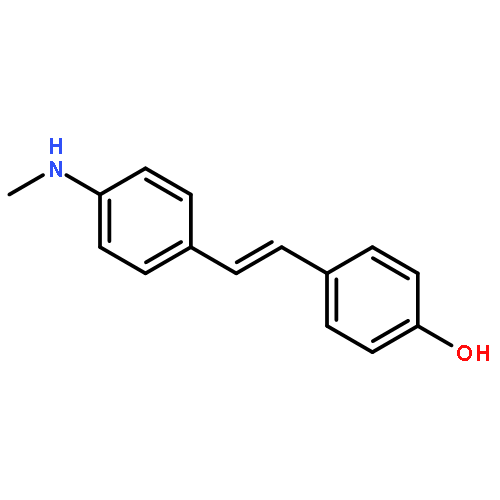 (E)-4-methylamino-4'-hydroxystilbene