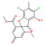 Spiro[benzofuran-2(3H),1'-[2,5]cyclohexadiene]-2'-carboxylicacid, 5,7-dichloro-4-hydroxy-6'-methoxy-6-methyl-3,4'-dioxo-, methyl ester,(1'R)-