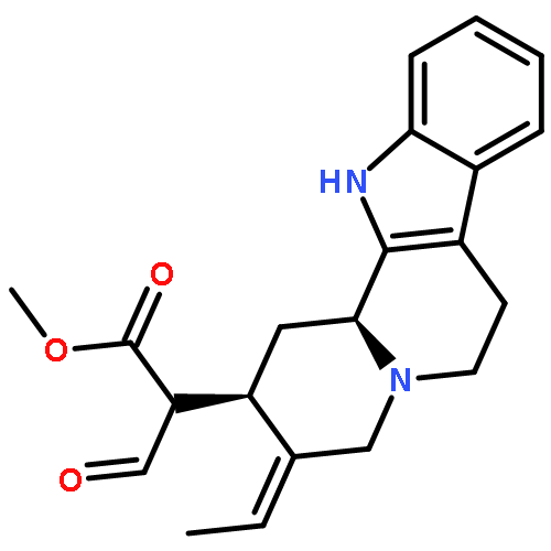 Indolo[2,3-a]quinolizine-2-aceticacid, 3-ethylidene-1,2,3,4,6,7,12,12b-octahydro-a-(hydroxymethylene)-, methyl ester, (aZ,2S,3E,12bS)-