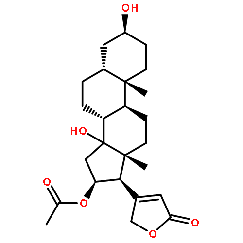 Card-20(22)-enolide,16-(acetyloxy)-3,14-dihydroxy-, (3b,5b,16b)-