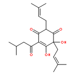 5,6-dihydroxy-4-(3-methylbutanoyl)-2,6-bis(3-methylbut-2-en-1-yl)cyclohex-4-ene-1,3-dione