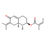 2-Butenoic acid,2-methyl-,(1R,2R,8aR)-1,2,3,4,6,7,8,8a-octahydro-1,8a-dimethyl-7-(1-methylethylidene)-6-oxo-2-naphthalenylester, (2Z)-