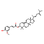 9,19-Cyclolanostan-3-ol,24-methylene-, 3-(4-hydroxy-3-methoxyphenyl)-2-propenoate, (3b)-