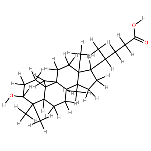 3beta-hydroxy-4,4,14-trimethyl-9beta,19-cyclo-5alpha-cholan-24-oic acid