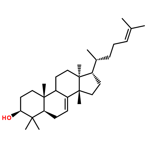 (3beta,9xi,13alpha,14beta,17xi)-lanosta-7,24-dien-3-ol