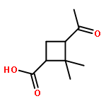 (+-)-2.2-Dimethyl-3c-acetyl-cyclobutan-carbonsaeure-(1r)