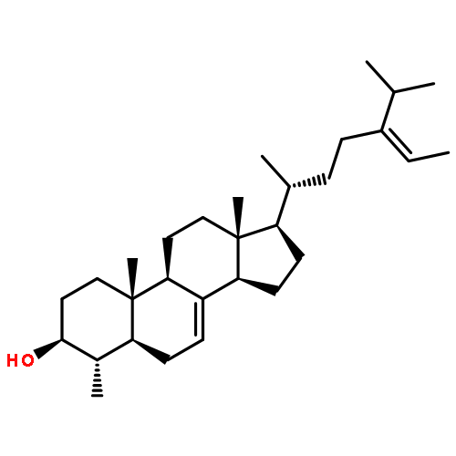 Stigmasta-7,24(28)-dien-3-ol,4-methyl-, (3b,4a,5a,24Z)-