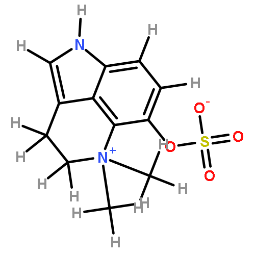 5,5-Dimethyl-6-sulfooxy-1,3,4,5-tetrahydro-pyrrolo[4,3,2-de]chinolinium-betain