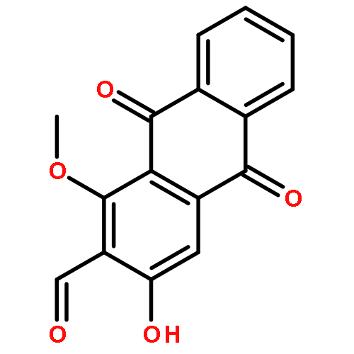 2-Anthracenecarboxaldehyde,9,10-dihydro-3-hydroxy-1-methoxy-9,10-dioxo-