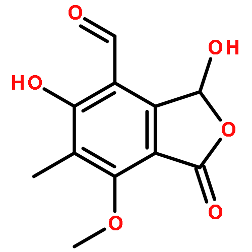 3,5-dihydroxy-7-methoxy-6-methyl-1-oxo-1,3-dihydro-2-benzofuran-4-carbaldehyde