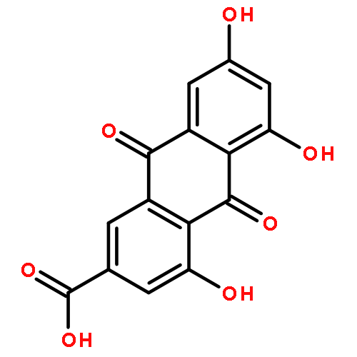 2-Anthracenecarboxylicacid, 9,10-dihydro-4,5,7-trihydroxy-9,10-dioxo-