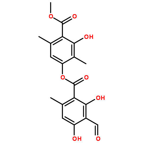 (3-hydroxy-4-methoxycarbonyl-2,5-dimethylphenyl) 3-formyl-2,4-dihydroxy-6-methylbenzoate