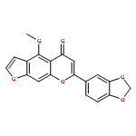 7-Benzo[1,3]dioxol-5-yl-4-methoxy-furo[3,2-g]chromen-5-on