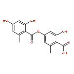 Benzoic acid,2,4-dihydroxy-6-methyl-, 4-carboxy-3-hydroxy-5-methylphenyl ester