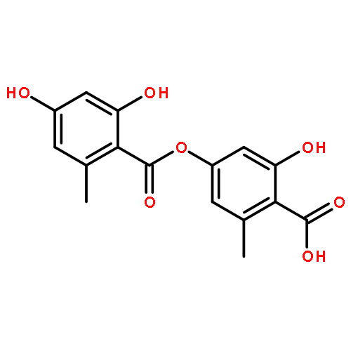 Benzoic acid,2,4-dihydroxy-6-methyl-, 4-carboxy-3-hydroxy-5-methylphenyl ester