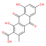 1,6,8-trihydroxy-3-methyl-9,10-dioxo-9,10-dihydroanthracene-2-carboxylic acid