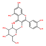 2-(3,4-dihydroxyphenyl)-5,7-dihydroxy-3-[(2R,3S,4R,5S,6S)-3,4,5-trihydroxy-6-(hydroxymethyl)tetrahydropyran-2-yl]oxy-chromen-4-one