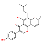 4H,8H-Benzo[1,2-b:3,4-b']dipyran-4-one,5-hydroxy-3-(4-hydroxyphenyl)-8,8-dimethyl-6-(3-methyl-2-buten-1-yl)-