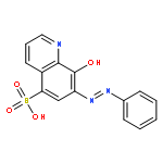 5-Quinolinesulfonic acid, 8-hydroxy-7-(phenylazo)-