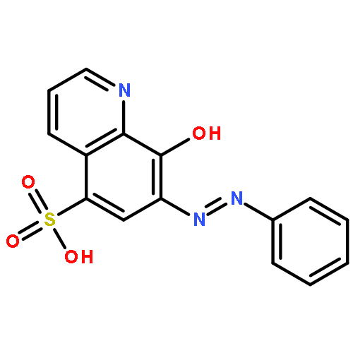 5-Quinolinesulfonic acid, 8-hydroxy-7-(phenylazo)-