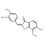 (2Z)-2-[(3,4-dihydroxyphenyl)methylidene]-6-hydroxy-7-methoxy-1-benzofuran-3(2H)-one