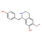 7-Isoquinolinol,1,2,3,4-tetrahydro-1-[(4-hydroxyphenyl)methyl]-6-methoxy-, (1S)-