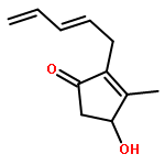 4-hydroxy-3-methyl-2-[(2Z)-penta-2,4-dien-1-yl]cyclopent-2-en-1-one