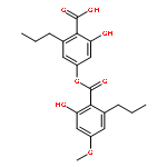 Benzoic acid,2-hydroxy-4-[(2-hydroxy-4-methoxy-6-propylbenzoyl)oxy]-6-propyl-