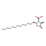 3-Furancarboxylic acid,tetrahydro-4-methylene-5-oxo-2-tridecyl-, (2S,3R)-