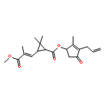 Cyclopropanecarboxylic acid,3-(3-methoxy-2-methyl-3-oxo-1-propen-1-yl)-2,2-dimethyl-,2-methyl-4-oxo-3-(2-propen-1-yl)-2-cyclopenten-1-yl ester