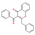 4H-1-BENZOPYRAN-4-ONE, 3-BENZOYL-2-(PHENYLMETHYL)-