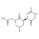 GLYCINE, N-[N-(N-ACETYLGLYCYL)-L-LEUCYL]-