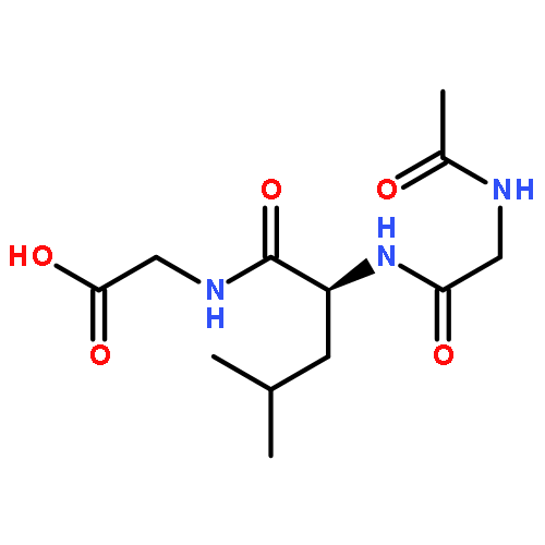 GLYCINE, N-[N-(N-ACETYLGLYCYL)-L-LEUCYL]-