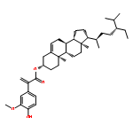 Stigmast-5-en-3-ol, 3-(4-hydroxy-3-methoxyphenyl)-2-propenoate, (3b)-