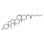 (3β,8ξ,9ξ,14ξ,16ξ,17ξ,20r,22ξ,25r)-spirost-5-en-3-yl Hexanoate