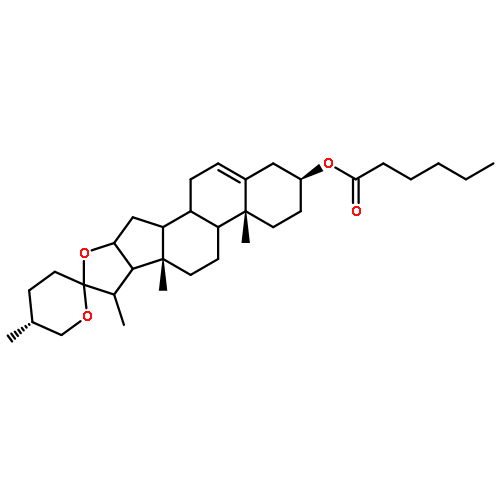 (3β,8ξ,9ξ,14ξ,16ξ,17ξ,20r,22ξ,25r)-spirost-5-en-3-yl Hexanoate