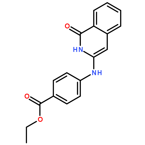 Benzoic acid, 4-[(1,2-dihydro-1-oxo-3-isoquinolinyl)amino]-, ethyl ester