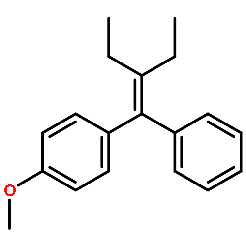 Benzene, 1-(2-ethyl-1-phenyl-1-butenyl)-4-methoxy-