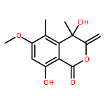 (4R)-3,4-dihydro-4,8-dihydroxy-6-methoxy-4,5-dimethyl-3-methyleneisochromen-1-one